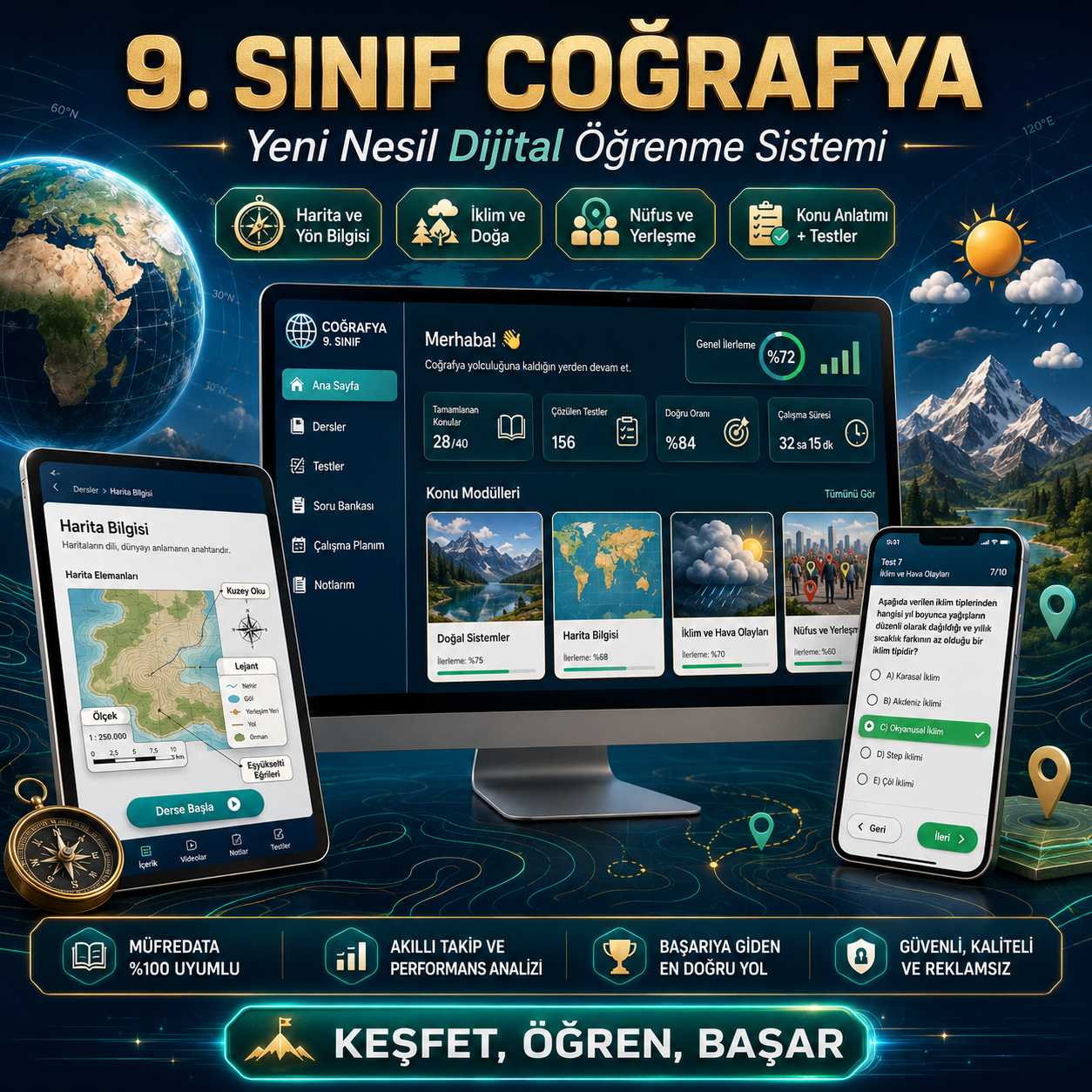 9.Sınıf Coğrafya Eğitim Seti